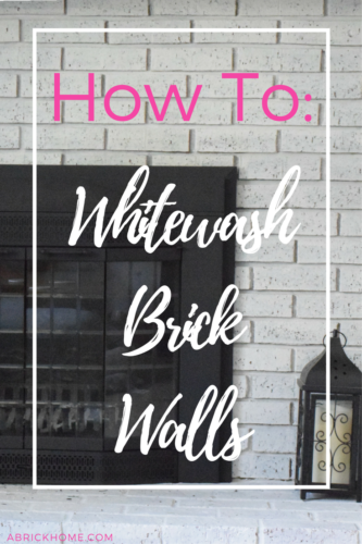 How to Whitewash Your Brick Walls