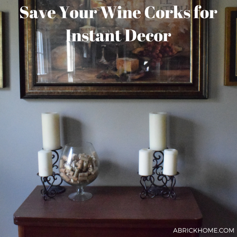 Make use of all those wine corks & save them for later projects