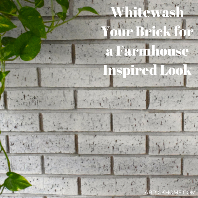 1/2 paint + 1/2 water for whitewashed brick