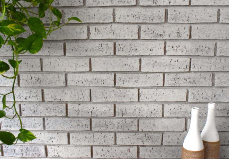 Update old brick by whitewashing it