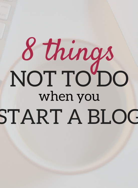 A Brick Home: Here's what NOT TO DO when you start a blog