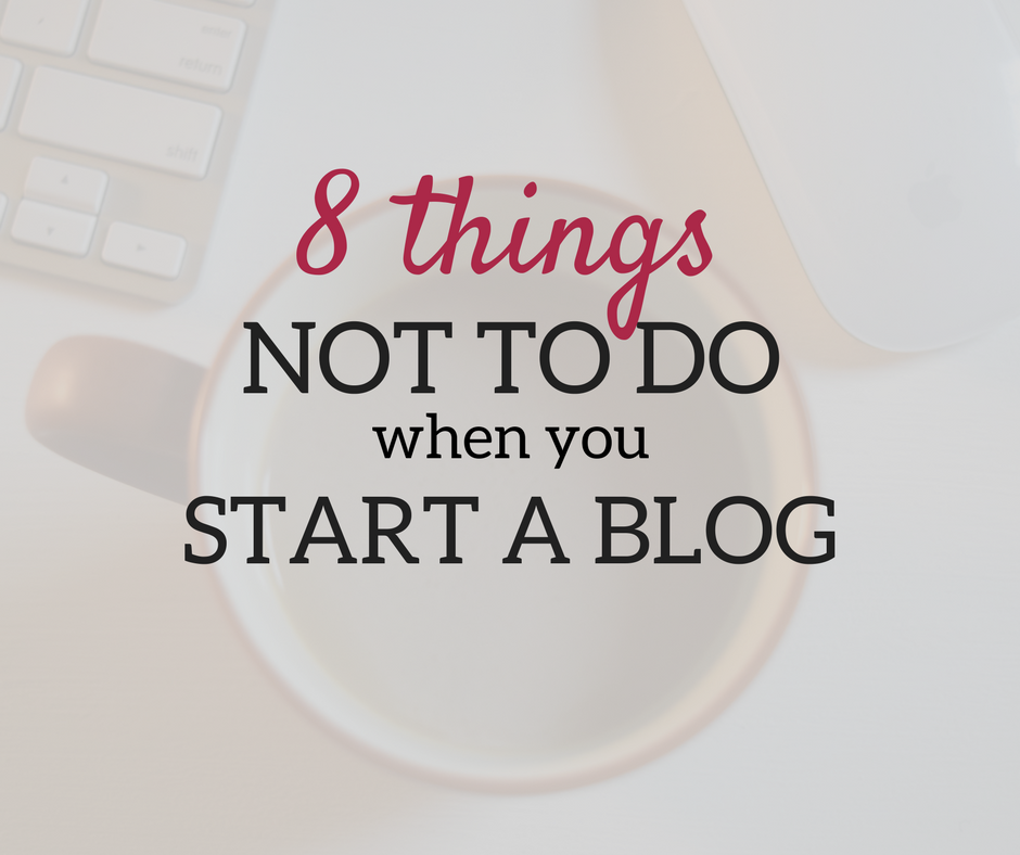 A Brick Home: Here's what NOT TO DO when you start a blog