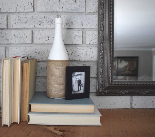 Budget-friendly fireplace mantle decor | A Brick Home