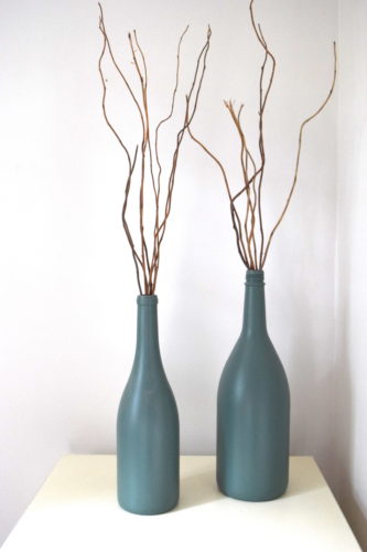 Wine bottle paint project