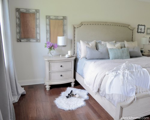 Soft and feminine bedroom