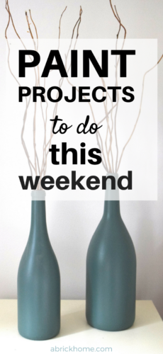 A Brick Home: Easy paint projects, diy paint projects, paint ideas for beginners