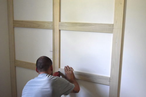 The Easy Way to Make a Board and Batten Grid Wall