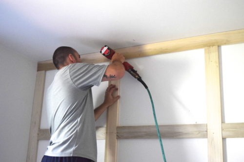The Easy Way to Make a Board and Batten Grid Wall