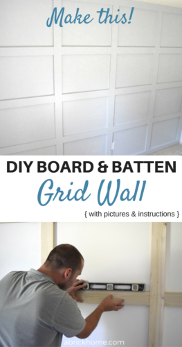 The Easy Way to Make a Board and Batten Grid Wall