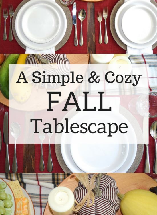 A Brick Home: Fall decor ideas for table | autumn tablescape | how to decorate a table | tablescape ideas