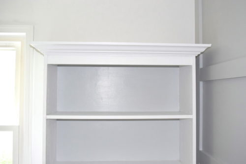 A Brick Home: DIY Bookcase Makeover, bookcase ideas, how to upcycle bookcase, diy bookshelves makeover tutorial