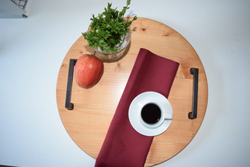 DIY Industrial Serving Tray that Anyone can Make | Serving Tray Tutorial | Farmhouse tray | Rustic tray | How to make a round serving tray