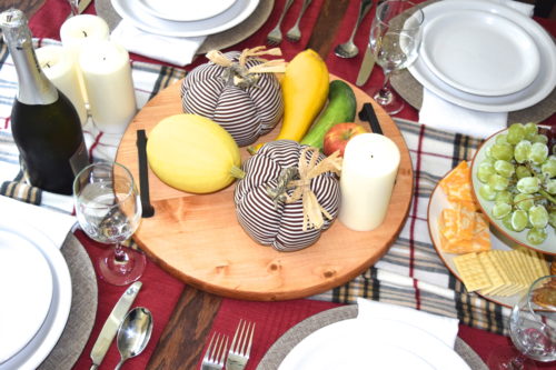 A Brick Home: How to Decorate a Fall Table with Things You Already Have