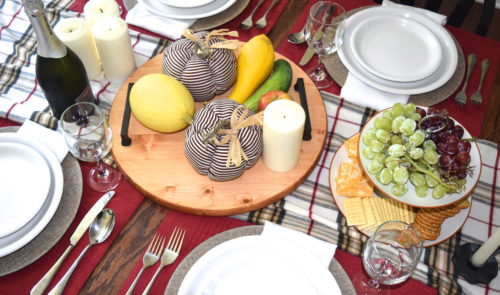 A Brick Home: How to Decorate a Fall Table with Things You Already Have