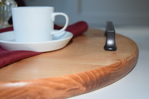 DIY Industrial Serving Tray that Anyone can Make | Serving Tray Tutorial | Farmhouse tray | Rustic tray | How to make a round serving tray
