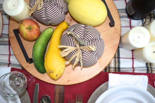 A Brick Home: How to Decorate a Fall Table with Things You Already Have
