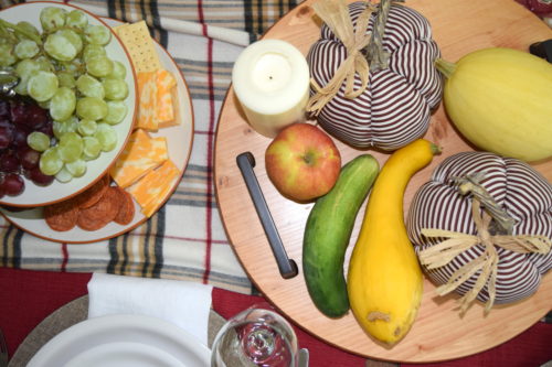 A Brick Home: How to Decorate a Fall Table with Things You Already Have