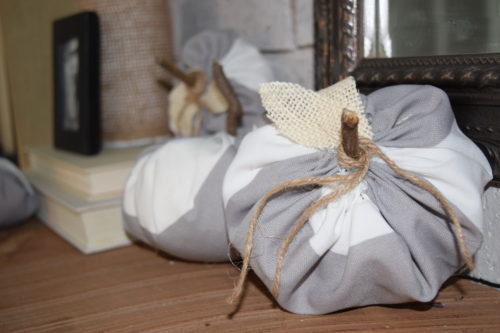 A Brick Home: How to Make Fabric Pumpkins the Easy Way