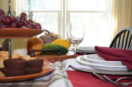 A Brick Home: How to Decorate a Fall Table with Things You Already Have