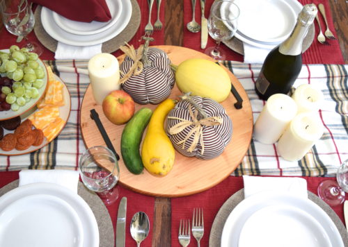 A Brick Home: How to Decorate a Fall Table with Things You Already Have