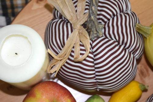 A Brick Home: How to Decorate a Fall Table with Things You Already Have