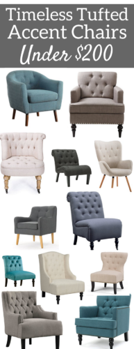 Timeless Tufted Accent Chairs under $200 | Amazon Finds