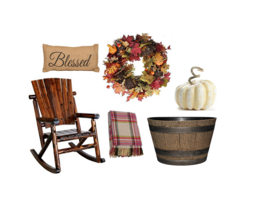 A Brick Home: fall porch ideas, fall porch decor, rustic fall decor, rustic porch, farmhouse decor ideas