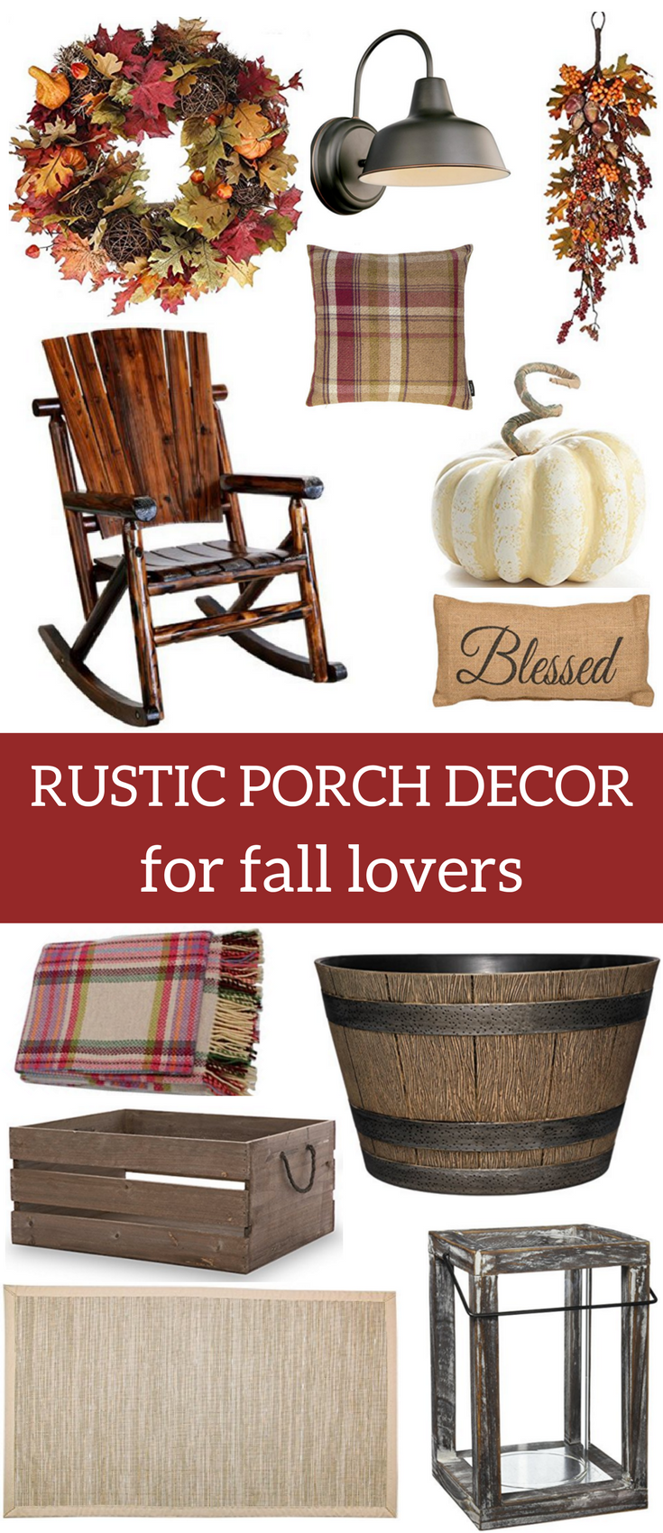 A Brick Home: fall porch ideas, fall porch decor, rustic fall decor, rustic porch, farmhouse decor ideas