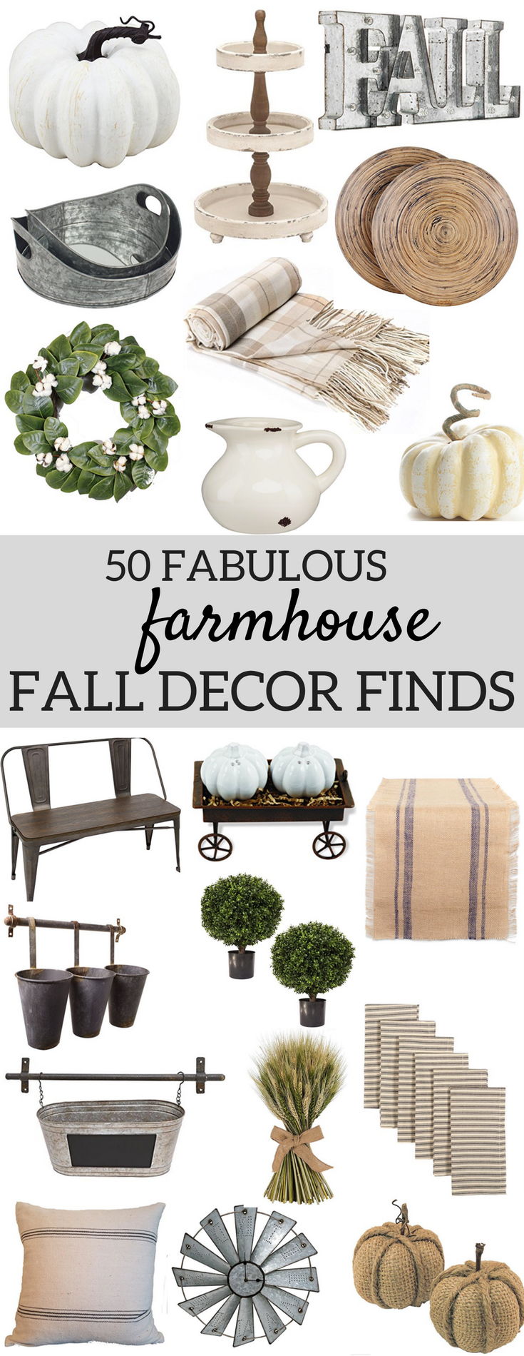 A Brick Home: Simple farmhouse fall decor, farmhouse decor on a budget, fall decor ideas, rustic fall decor
