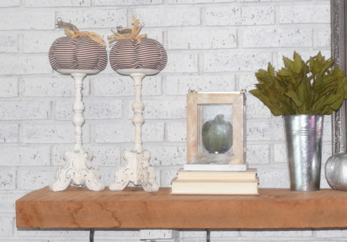 A Brick Home: Neutral fall mantel ideas, neutral fall decor, neutral fall mantel, fall mantel ideas, fall decor ideas, neutral fall decor, white pumpkins, fireplace fall decor, fireplace mantel decorating ideas, fall ideas