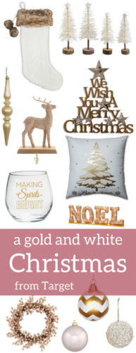 A Brick Home: Gold and White Christmas Decor, gold and white christmas decorations, gold christmas decorations ideas, white christmas decor