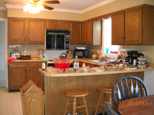 A Brick Home: DIY kitchen makeover, kitchen makeover before and after, kitchen makeover ideas, kitchen remodel, kitchen cabinets, kitchen ideas,
