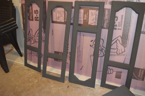 A Brick Home: Chalk Paint Hutch Makeover in Charcoal, Chalk Paint hutch ideas grey, dining room hutch makeover, furniture makeover, chalk paint furniture
