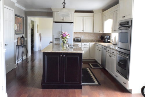 A Brick Home: DIY kitchen makeover, kitchen makeover before and after, kitchen makeover ideas, kitchen remodel, kitchen cabinets, kitchen ideas,
