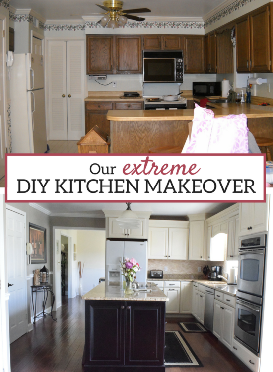 A Brick Home: DIY kitchen makeover, kitchen makeover before and after, kitchen makeover ideas, kitchen remodel, kitchen cabinets, kitchen ideas,