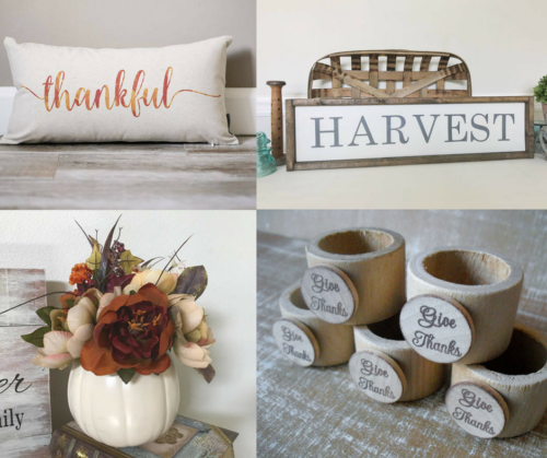 A Brick Home: rustic thanksgiving decorations, thanksgiving decorations for home, thanksgiving decorations table, thanksgiving ideas