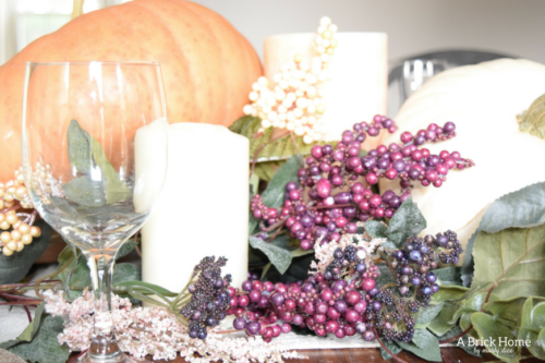 A Brick Home: Thanksgiving table decorations, thanksgiving table decorations ideas, thanksgiving table settings, thanksgiving table decor, thanksgiving table ideas, fall decorations, thanksgiving tablescapes, fall tablescapes