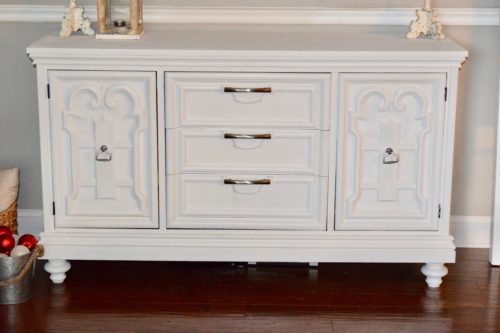 A Brick Home: Buffet Makeover, Furniture makeover, buffet makeover before after, painted furniture, furniture makeover DIY
