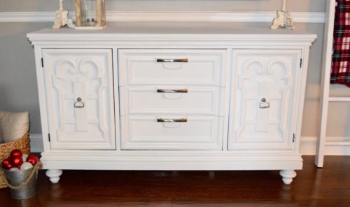 A Brick Home: Buffet Makeover, Furniture makeover, buffet makeover before after, painted furniture, furniture makeover DIY