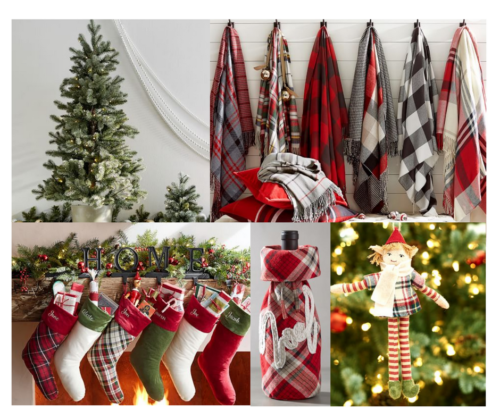 A Brick Home: Timeless Christmas Decor from Pottery Barn, classic christmas decor, timeless Christmas decorations, red white and green Christmas