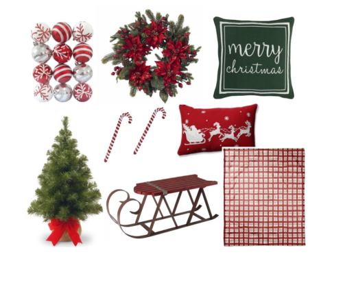 A Brick Home: Traditional Christmas Decorations, Christmas Decorations, Classic Christmas Decorations, Red and White Christmas, Christmas Decorations for the Home, Christmas decor ideas