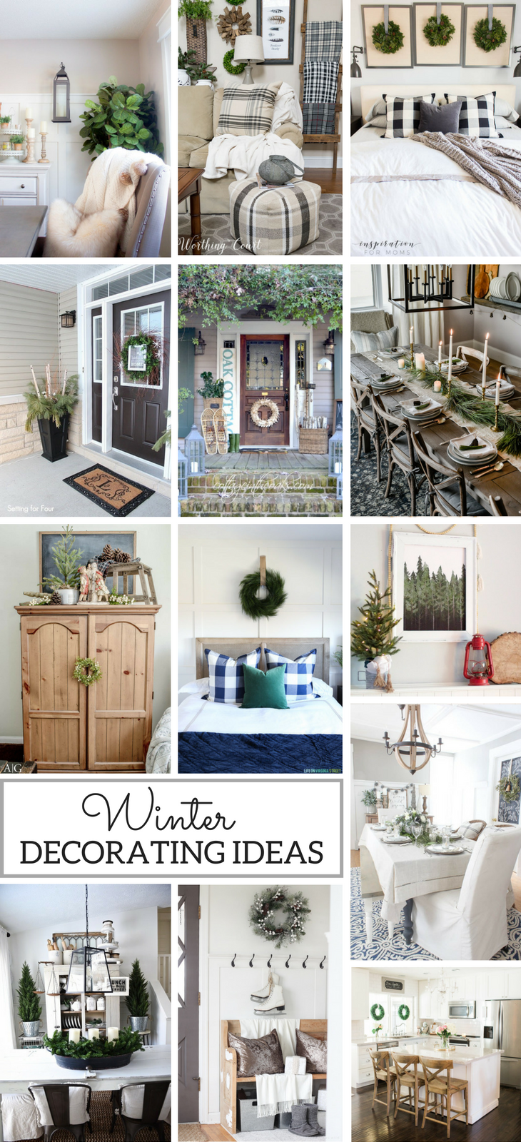Winter Decorating Ideas, Best winter decor ideas, winter decor for after Christmas, winter decor