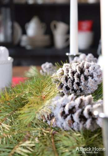 A Brick Home: DIY snow pinecones, pinecone crafts, diy pinecone crafts, diy pinecone crafts christmas, christmas crafts