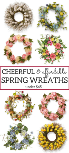 A Brick Home: spring wreaths, spring wreaths for your front door,