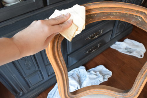 A Brick Home: white wax, how to use white wax, furniture makeover