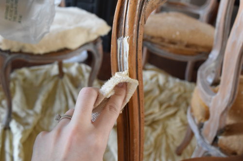 A Brick Home: white wax, how to use white wax, furniture makeover