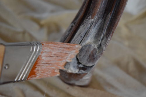 A Brick Home: white wax, how to use white wax, furniture makeover