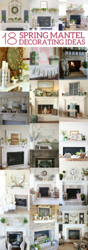 Spring mantel decorating ideas, spring mantel decor, spring mantel ideas, simple spring mantel