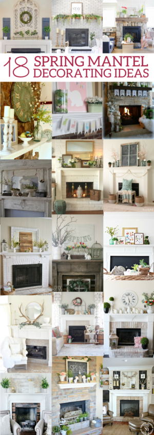 18 Spring Mantel Decorating Ideas You'll Want to Copy - Marly Dice