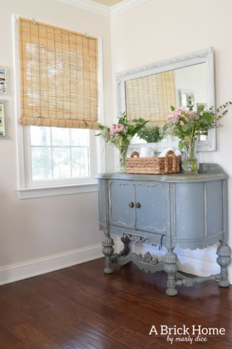 A Brick Home: rustic spring decor, spring home tour, blush spring decor, spring decorating ideas